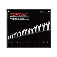 TOPTUL GPAB0802 15° Offset Standard Combination Wrench Set (8pcs)
