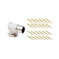 Amphenol SINE Systems MA5RAP1202-KIT Right Angle, Rotatable 12 Pos male pins Large flange