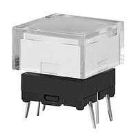 NKK Switches JB15LPC-JB Tactile Switches SPST OFF-(ON) 180 gf ILLUM Clr/Wht flt c