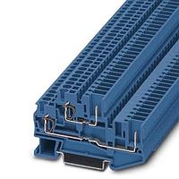 PHOENIX CONTACT 3040672 Double Level Terminal Block 5.2MM SPRG CAGE 28-12 AWG BLUE