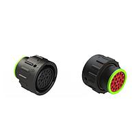 Amphenol SINE Systems AHDP06-24-09PR-BRA Plugs 9 Position Plug, Pin, Shell Size 24, Reduced Diameter Seal (Blue), Backshell Ring Adapter