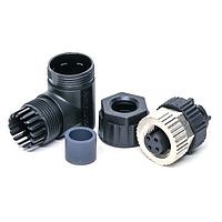 Amphenol LTW M12A-04BFFB-SR7001 Sensor Cables / Actuator Cables M12 Circular Metric Connector, A Code, Metal, 4A, 04 pins, Female Connector, Female Contact, Right Angle, Screw Thread, Screw-in, Field Installable, F4.0 - F8.0mm, IP67 Mated