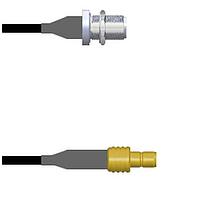 Amphenol Custom Cable Q-1U03L0003072i RF Cable Assemblies N-SJB/SMB-SJ G174 72I
