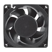 Qualtek Electronics FMA1-08038WBHT12 EC Fans EC FAN, 80x80x38mm, 2-BALL BEARING, HIGH SPEED, 100-240VAC, TERMINALS