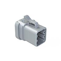 Amphenol SINE Systems ATP06-6S-MM01 6-Way 6-Position Plug, Female, Endcap and Reduced Diameter Seal, Grey