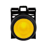 Eaton M22S-DL-Y Pushbutton Operators ILL MOM PB BLK-BZL FLSH YEL