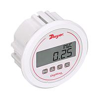 Dwyer DM-1124 Digital Differential Pressure Gage, Battery or 24V, Pre-calibrated (Differential, 1 inH₂O, Barbed Fitting, 1/8 in, IP66, NEMA Type 4X)