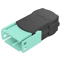 Amphenol Positronic DF07M0W1 Connectors DragonFly Gold Plating 7 Pos Wire 16 AWG Copper Alloy Male Angle 2 Row