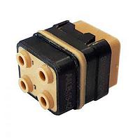 Amphenol Air LB France SIME0412PD Modular Interconnect Systems Module For crimped contacts Pin With peripheral sealing 4 contacts #12 Supplied without contact Polarization D