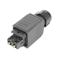 HARTING 09352410422 Heavy Duty Power Connectors HAN PP SCRJ PLUG W/O SC