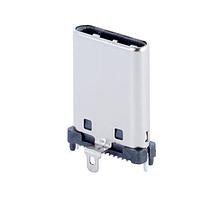 Same Sky (formerly CUI Devices) UP32-C-V-G-TH-3-P24-TR USB Type C Type C, 3.2, Vertical, Gold plated 3u, Through Hole, 11.1mm, 24 pin, T&R