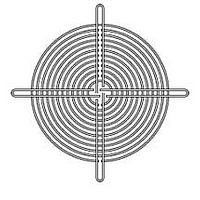 Sanyo Denki 109-720 Guard 200mm Fan Finger Guard, Inlet/Outlet, Silver