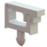 Essentra Components MWSLT1-1-19 Clip, Wire Saddle Micro Wire Saddle,Lck Top,Natural