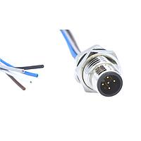 NorComp MPM12A05I12AR01 Sensor Cables / Actuator Cables M12 5P ML BRSS/NKL REAR PG9 12 PIGTAIL
