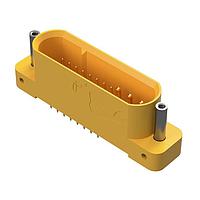 Amphenol Positronic GFSH624M3T Connectors Mixed Density Power Connector,6 size 16 and 24 size 22 contacts,Pin (Male),Straight Solder