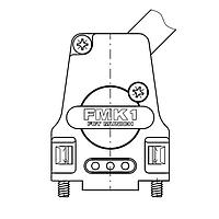 Molex / FCT 173111-0251 D-Sub Backshells FCT HOOD S1 0 DEG MTL W/SCRWLCK