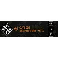 Matrix Orbital BLK202A-BK-FA PC Bay Inserts, LCD Characters 20x2 Amb Txt Blk B/G Key w/ Mnt Bk Brkt