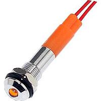 Mallory Sonalert FL1M-6SW-1-Y2V Indicators LED YEL 6MM NUT 2VAC/DC