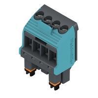 Weidmuller 1372580000 Pluggable Terminal Blocks BHZ 5.00/04/90LH GGY/BL