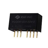 CUI Inc PQQ6W-Q24-D24-S Isolated 24 Vdc, 0.125 A, 6 W, 9-36 Vdc Input Ran