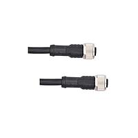 Amphenol LTW MSBP05FL-SBPFL-SB005 Sensor Cables / Actuator Cables M Series Sensor Connector, M12, B Code, Plastic, 4A, 05 pins, Female Connector, Female Contact, Straight-to-Straight, Screw Thread, Overmolded Double Ended, Length 5000mm, IP68