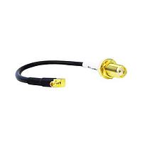 Siretta ASMK020X174S11 RF Cable Assemblies MMCX RIGHT ANGLE TO SMA FEMALE 200MM RG174 CABLE