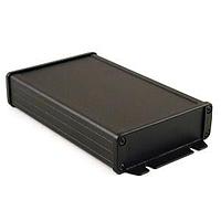 Hammond Manufacturing 1457L1602BK PC Board w/Flanged Ends 6.3x1.26x4.09" Black