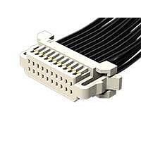 Samtec S1SD-02-28C-GF-48.00-L1 Rectangular Cable Assemblies Micro Mate Double Row Discrete Wire Cable Assembly, 1.00 mm Pitch