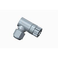 Amphenol LTW M8P-04BFFB-SR7001 Sensor Cables / Actuator Cables M8 Circular Metric Connector, A Code, Plastic, 3A, 04 pins, Female Connector, Female Contact, Right Angle, Screw Thread, Field Installable, F4.5 - F6.5mm, IP67 Mated