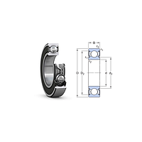 SKF 6208-2RS1/C3 Ball Bearing