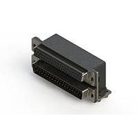 EDAC 664-037-264-041 Dual Port D-Sub Connectors Right-angle Dual Port D-Sub Connector