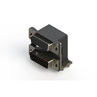 EDAC 664-015-264-045 Dual Port D-Sub Connectors Right-angle Dual Port D-Sub Connector