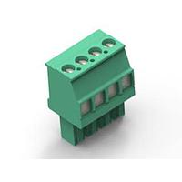 AMP Connectors - TE Connectivity 1986374-3 Plugs StrPlug 3.81mm Green RH 3