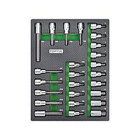 TOPTUL GEB2501 Bit Socket Set (25 pcs)