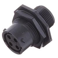 Amphenol SINE Systems RTS712N4S03 Connectors RECEPTACLE JAM NUT SIZE 12 4POS SOCKET