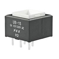 NKK Switches UB15SKW036F Pushbutton Switches LOW PROFILE PSHBTTN ILLMNTD/PC AND SLDR