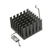 Aavid 374824B60024G Component Heat Sink with BGA Solder Anchor, 35x35x25mm, Black, 2 Anchors, IC Pkg=35 x 35
