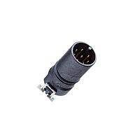 Amphenol LTW M12A-04PMMT-EE0001 Sensor Cables / Actuator Cables M Series Sensor Connector, M12, A Code, Plastic, 4A, 04 pins, Male Connector, Male Contact, SMT 180