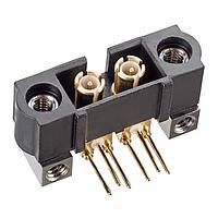 Harwin M80-MH314M5-02 Power to the Board MALE HORIZ 4.5 COAX 2 POS 6 GHz 50 Ohm