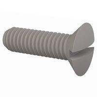 Essentra Components 50M060100L020 Slotted Countersunk 90 Slotted CSK Screw, M6 X 1 Thread, 20mm Lg