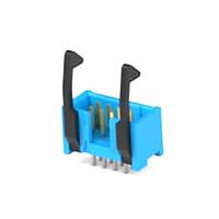 AMP Connectors - TE Connectivity 2-1761606-2 Shrouded IDC LOW PRO HDR 8 PVERT LG LAT BLUE