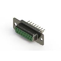EDAC 628-M15-321-GN1 D-Sub Connectors - Standard Density Vertical Machined D-Sub Connector