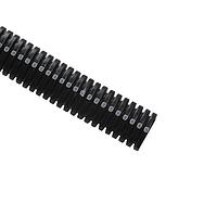 HellermannTyton CTN10 Conduit & Tubing Convoluted Tubing, Slit, 1" Dia, PA6, Black with Gray Stripe, 2250 ft/carton