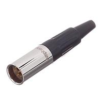 Amphenol Audio AG6M Miniature XLR Connector 6 Pole Mini XLR  Chassis Mount Male Machined Contacts Nickel Finish