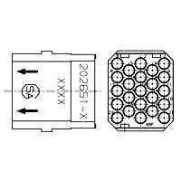 AMP Connectors - TE Connectivity 202651-2 Connectors SKT MODULE 23P g series