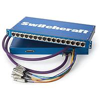 Switchcraft PT8FX8MX2DB25 I/O Modules RACK MT PASS THROUGH 8F & 8M XLR TO DB25