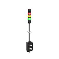 Banner Engineering LCA130T4-TL50GYRA600Q Tower Lights Andon Tower Light Assembly: 3-Color with Audible; Voltage: 18-30 V dc; Colors: Green Yellow Red; 5-pin M12 Integral QD; 4-Touch Control Module; 600 mm SOP