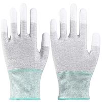 Esocoo PM301 Carbon fibre polyester liner with Pu finger tip coating gloves