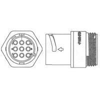 AMP Connectors - TE Connectivity 1445826-1 Connectors RCPT SIZE 11 8 POS FRE HNG STD KEY