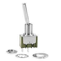 NKK Switches M2011E3S1W01 Toggle Switches ON-OFF .646 FLAT 1/4" BSHNG SLDR LUG